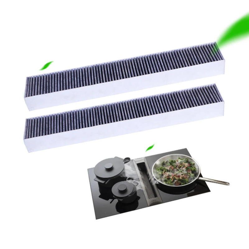 Low price factory wholesale universal home kitchen sterilization and smoke removal plate type activated carbon range hood filter