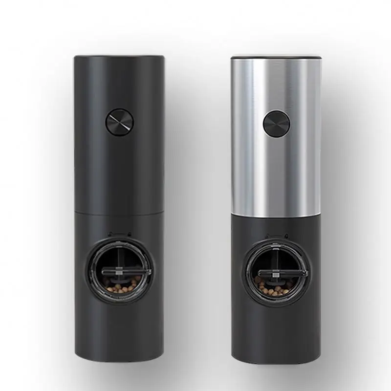 Super Hot 70Ml Electric Gravity Pepper, Grinder Set Automatic Acrylic Kitchen Tool Automatic Salt Pepper Grinders