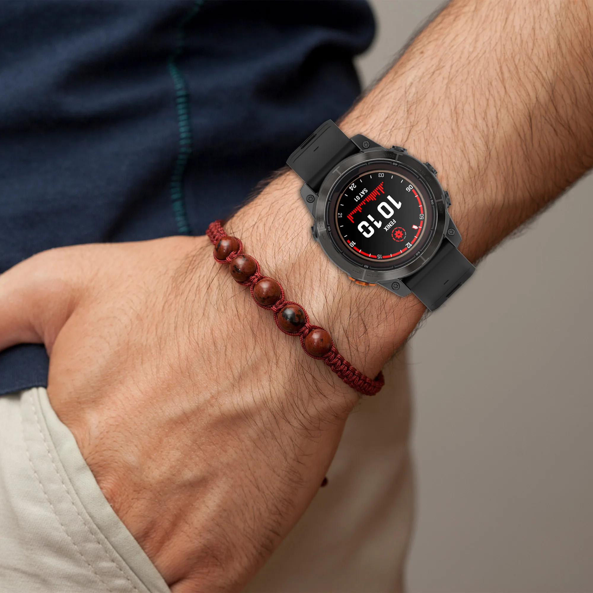Двойной цветной мягкий силиконовый ремешок для Garmin Fenix7x Pro спортивный резиновый браслет Epix умный часов