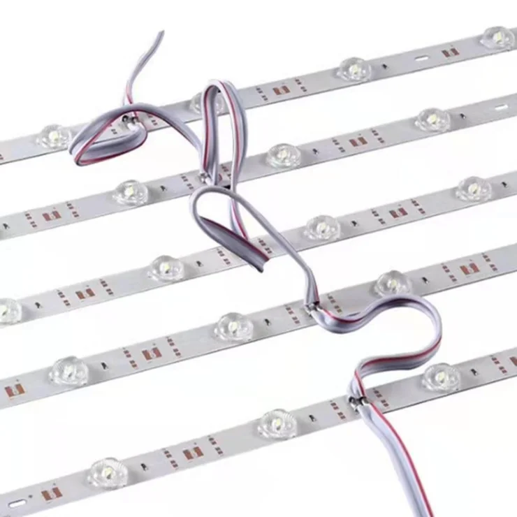 12v smd 3030 led diffuse rigid strips light bar channel rigidly led backlight strip with lens