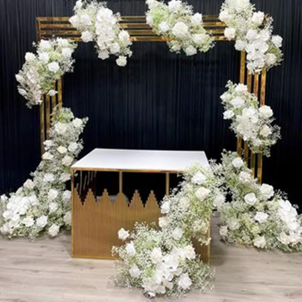 American Style Wholesale Wedding Entrance Arch Golden Arch Wedding