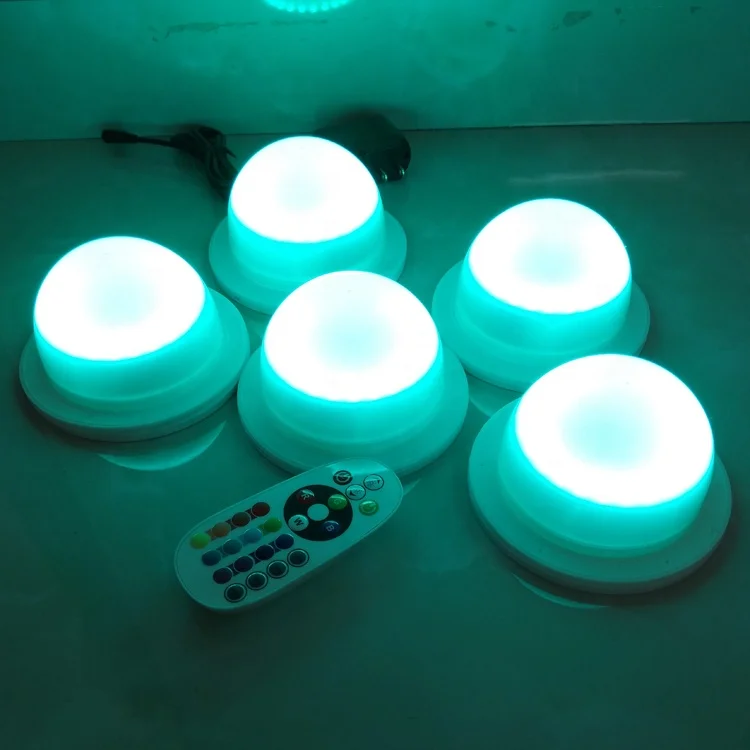 Wireless Battery Operated Under Table Led Light Wedding Centerpieces lamp for banquet Table Decoration