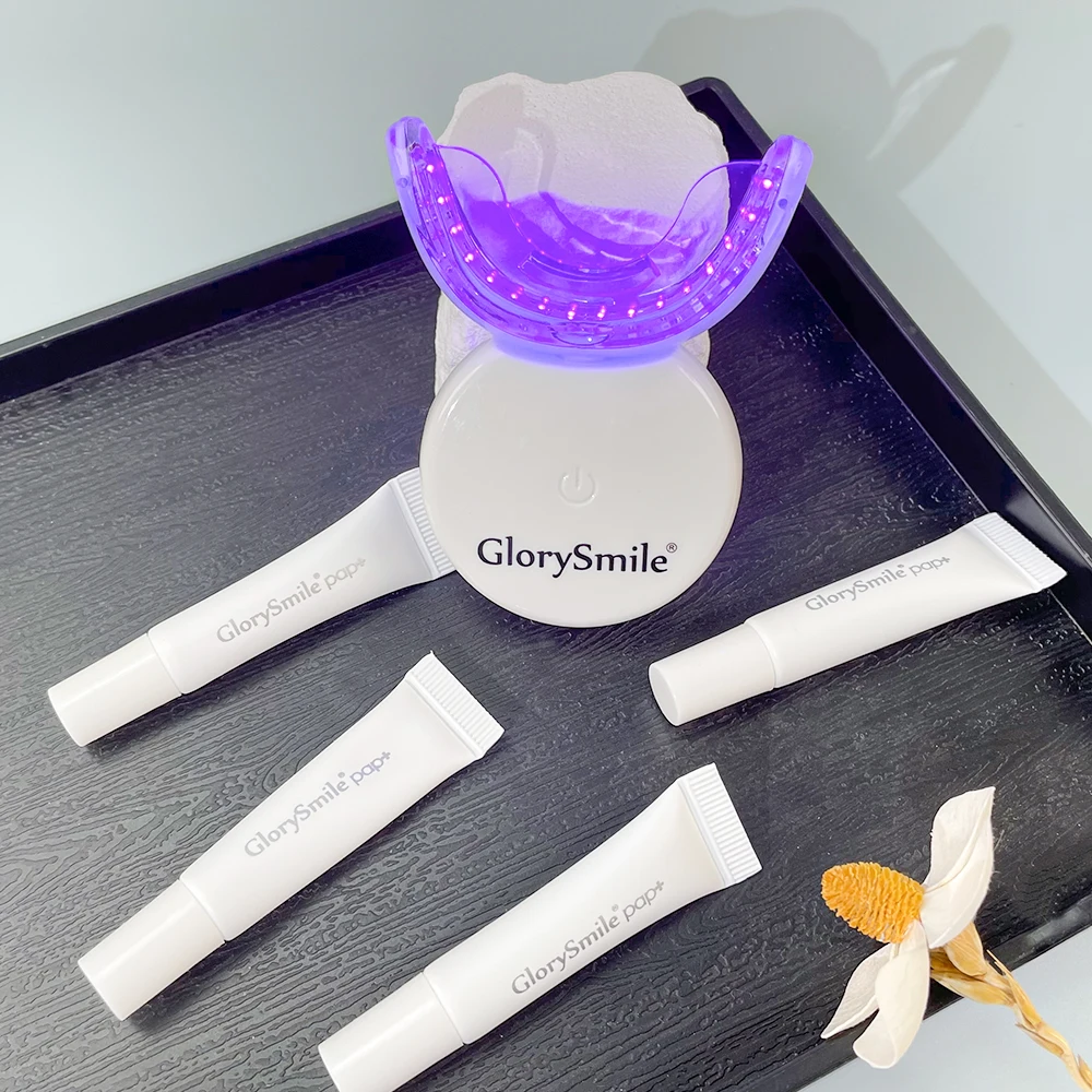 Luxury Home Teeth Whitening Kit 32 LED Purple 405 NM Light Tooth Whitening System With Gel Pen