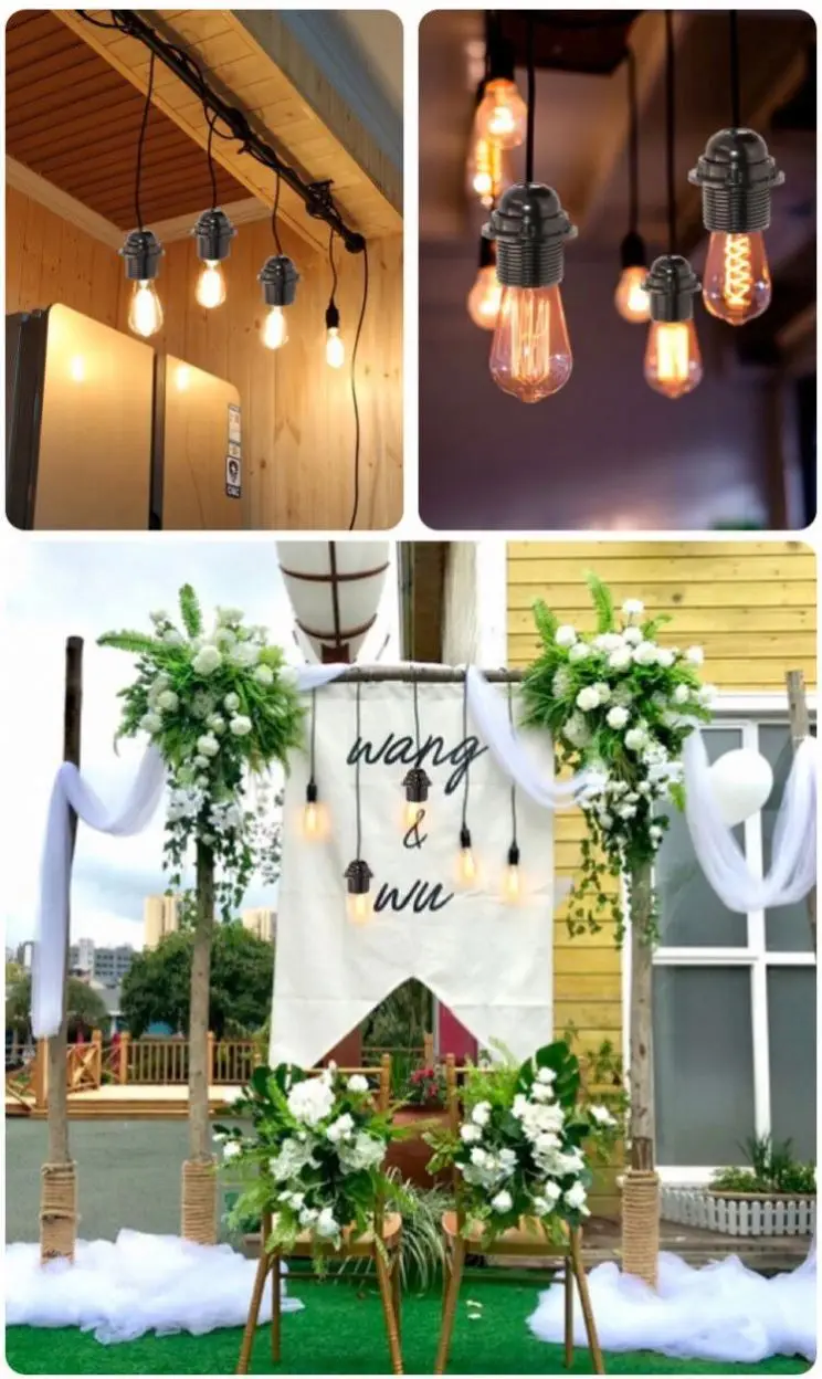 220v Катушка включение/выключение светильника Американский T5 расширение соль E12 E14 держатель встроенный регулятором уровня яркости для Himalyan комплект провода 15 Вт светодиодные лампы