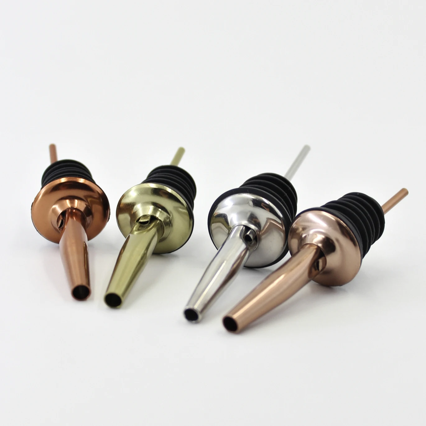 Stainless Steel Champagne Red Wine Drink Stoppers Bottle Pourers Cork Spout Wine Stopper Cocktail Bar Accessories