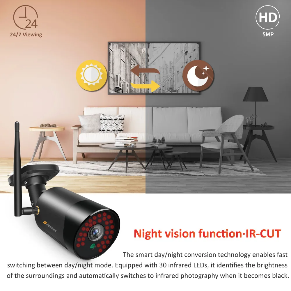 Newest 1080P CCTV Camera 2MP HD Indoor Outdoor Waterproof Analog Sony Sensor Bullet AI Motion Delection P2P Surveillance Camera