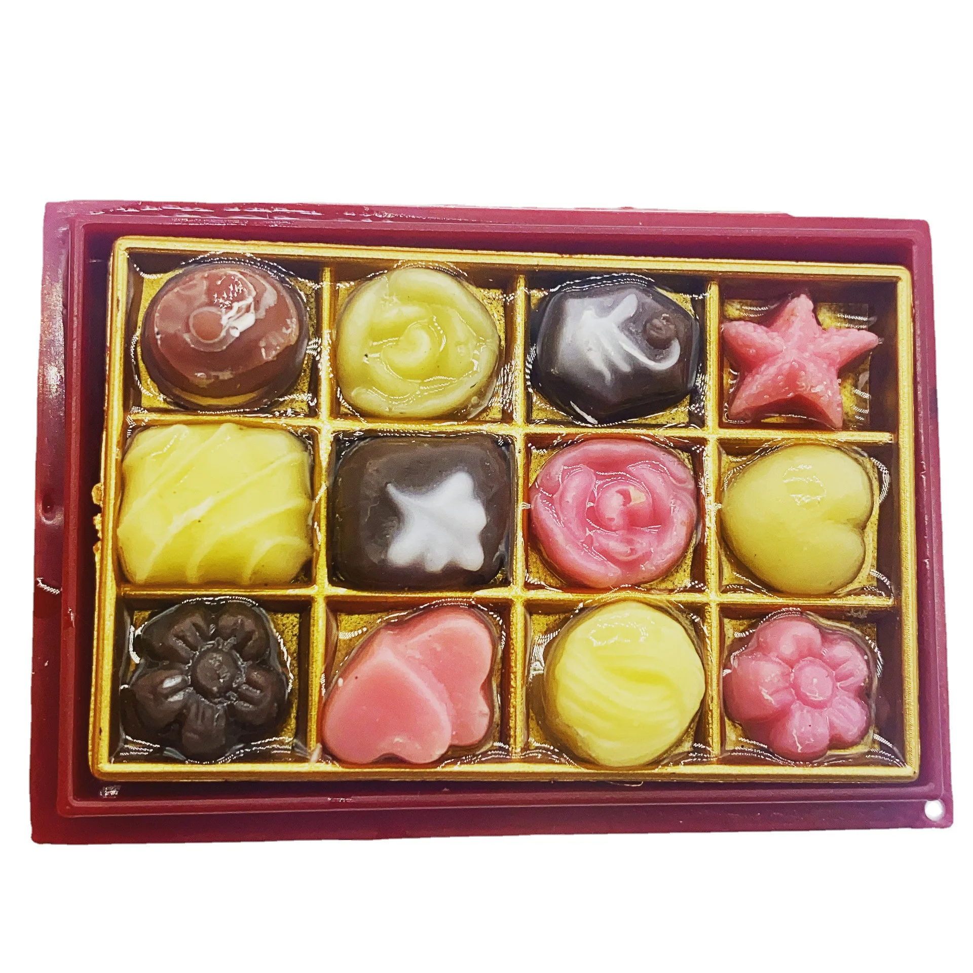 Doll House Simulation Food Play Chocolate Gift Boxed Toy Model Miniature Ob11 Shooting Props