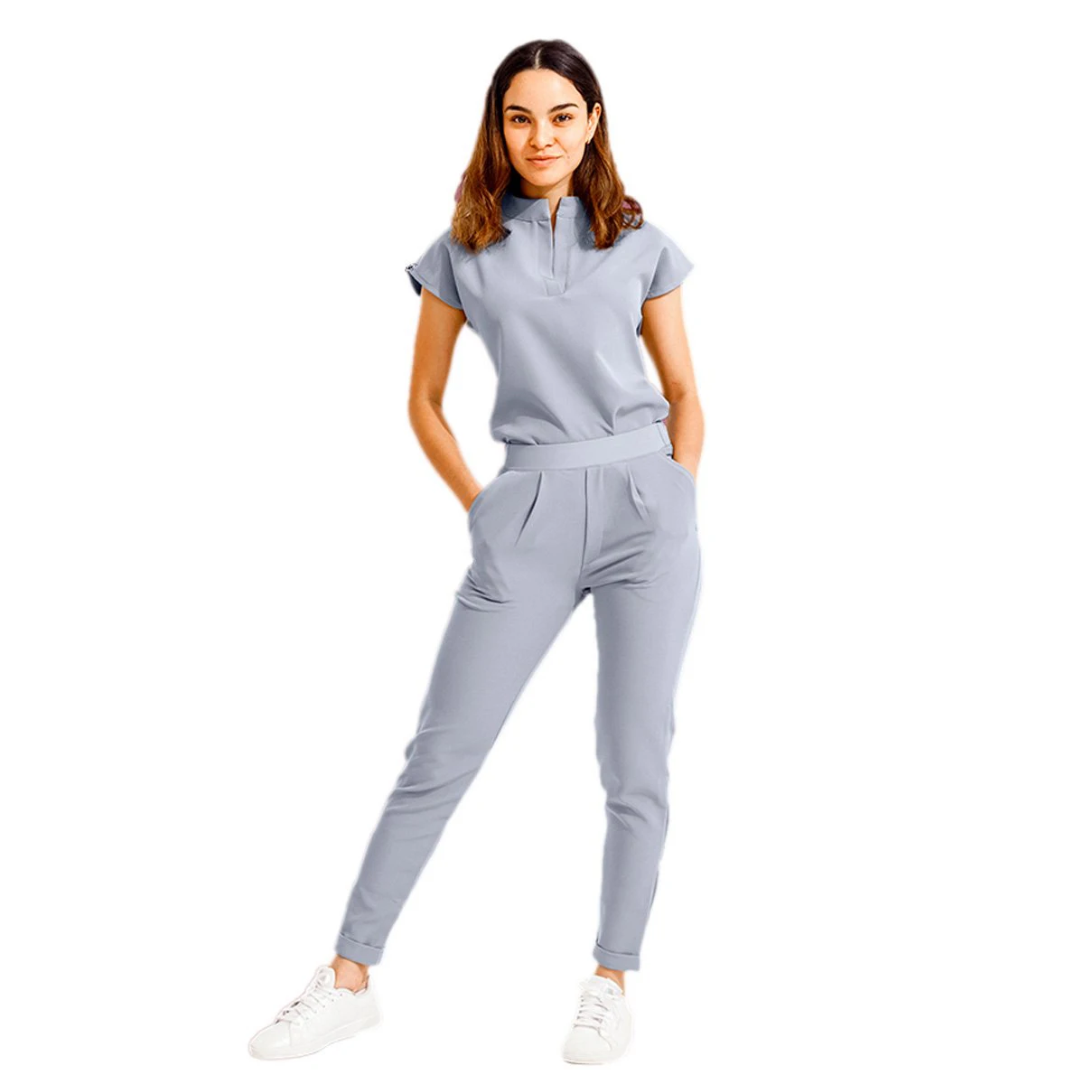 Customized Hospital Design Uniformes Women Joggers Set Medico Scrubs Uniforms Short/Long Sleeve Medical Scrubs Uniforms