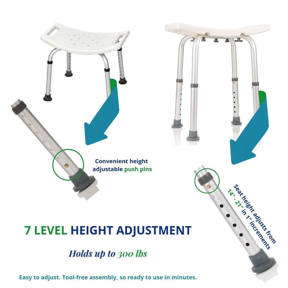 Cheap Bathroom Safety Aluminum Bath Chair for The Disabled / Comfortable Aluminum Bath Chair For the Elderly shower chairs