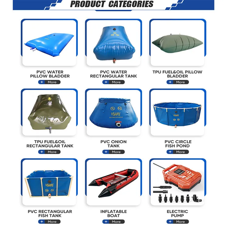 Flexible Irrigation Pvc Pillow  Water Storage Bladder Bag Tough Pvc Water Bladder