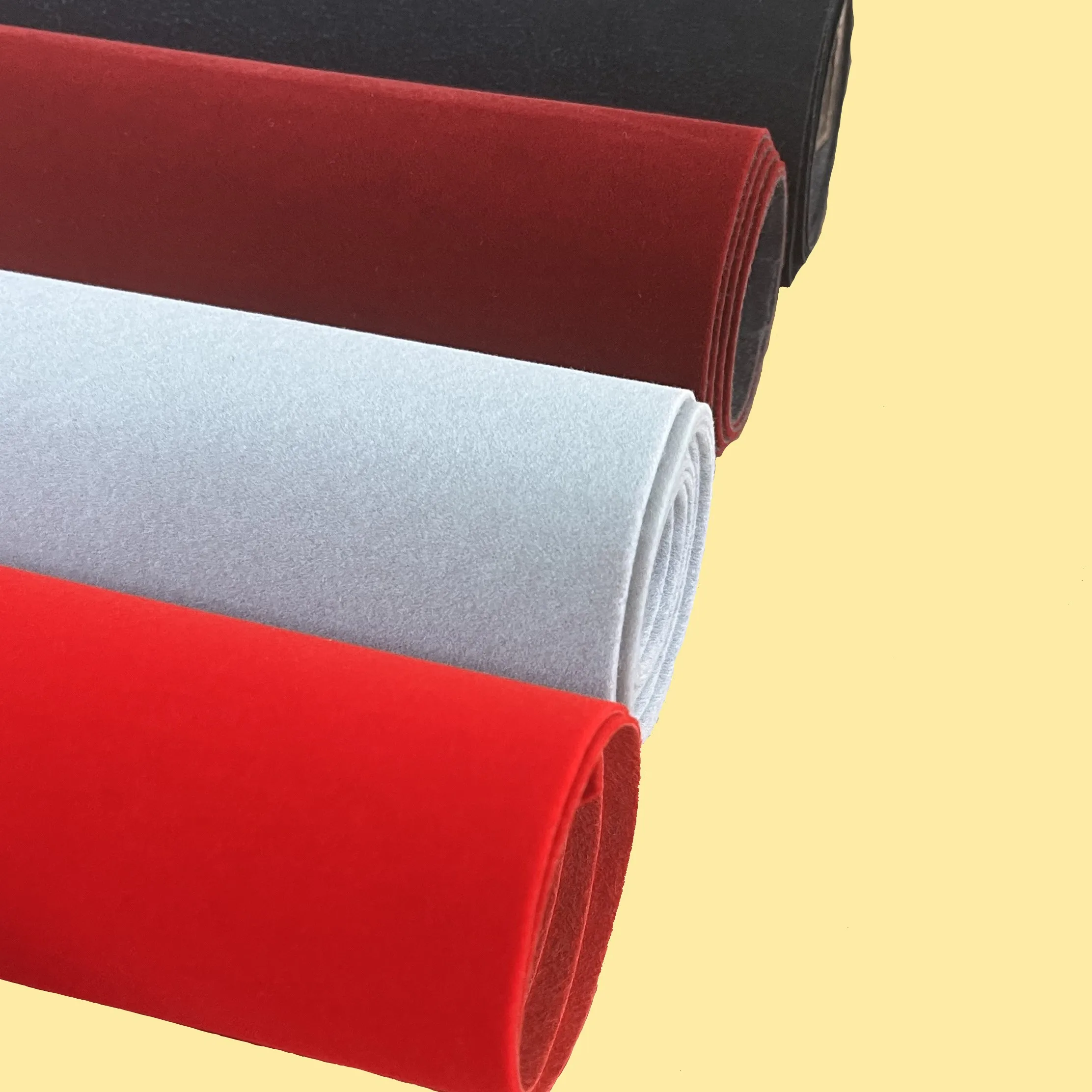 Flocking cloth source factory wholesale high quality flocking cloth for packaging box lining flannelette recyclable textile