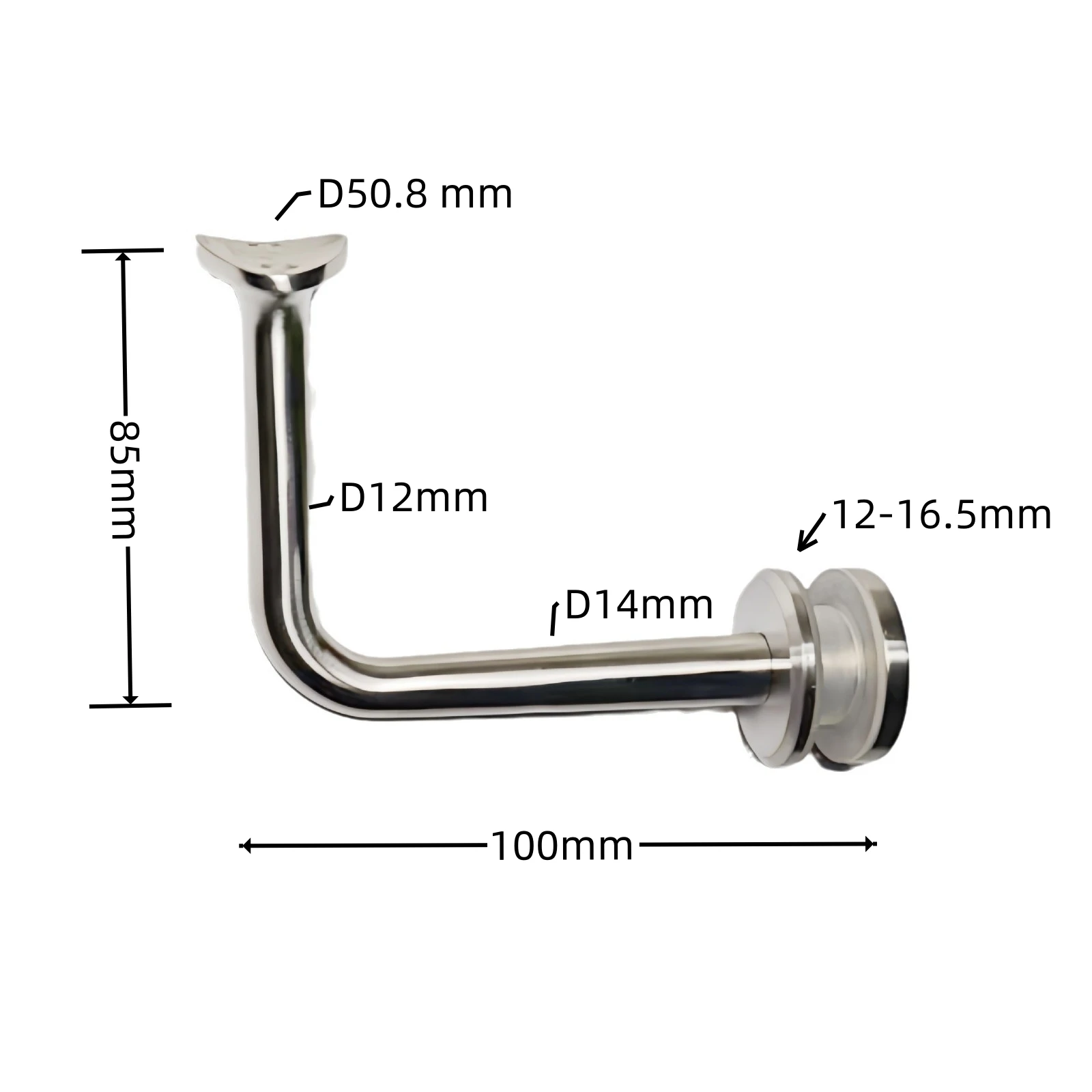 Stainless Steel Grill Design for Terrace Glass Balustrade Handrail Bracket