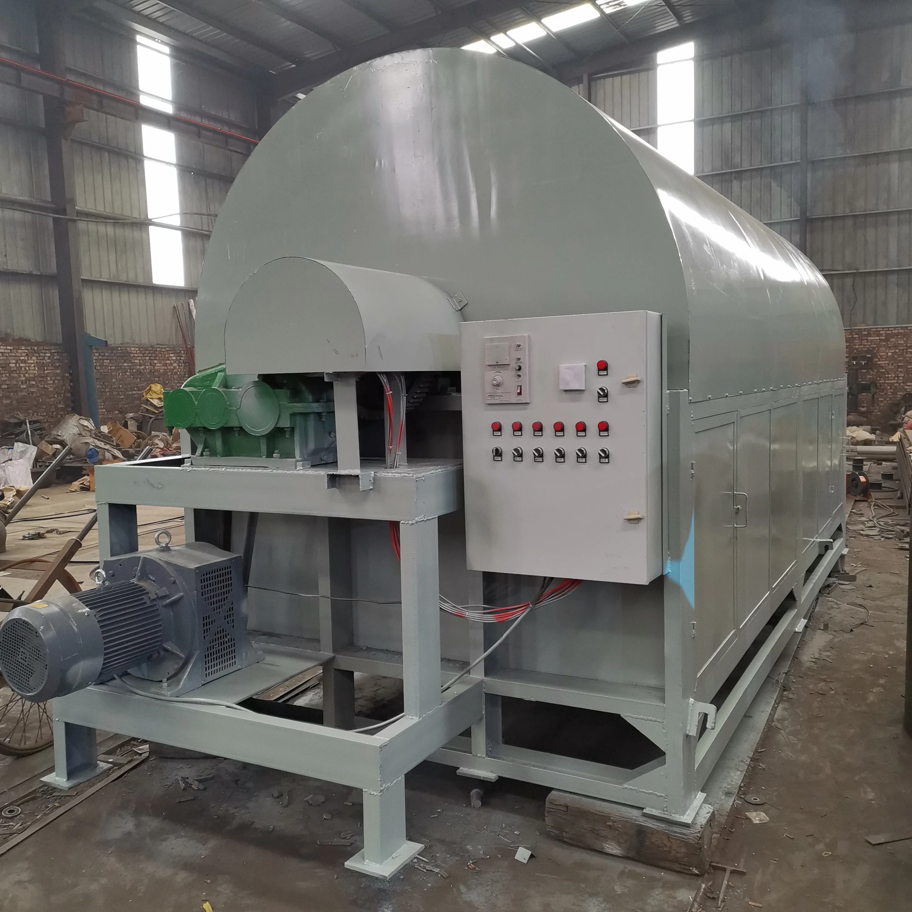  Automatic drum dryer for drying fruit vegetable chips cassava