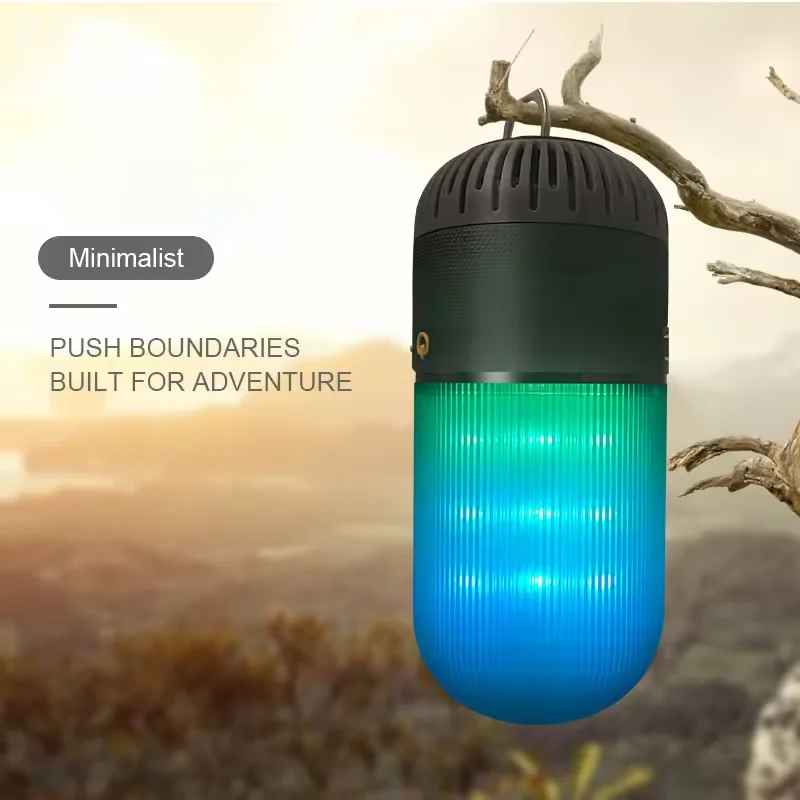 Outdoor Meteor Light Blue Tooth Wireless Speakers LED Ambient Light Subwoofer Bicycle Ride Home Camping Car Gift Speaker Audio