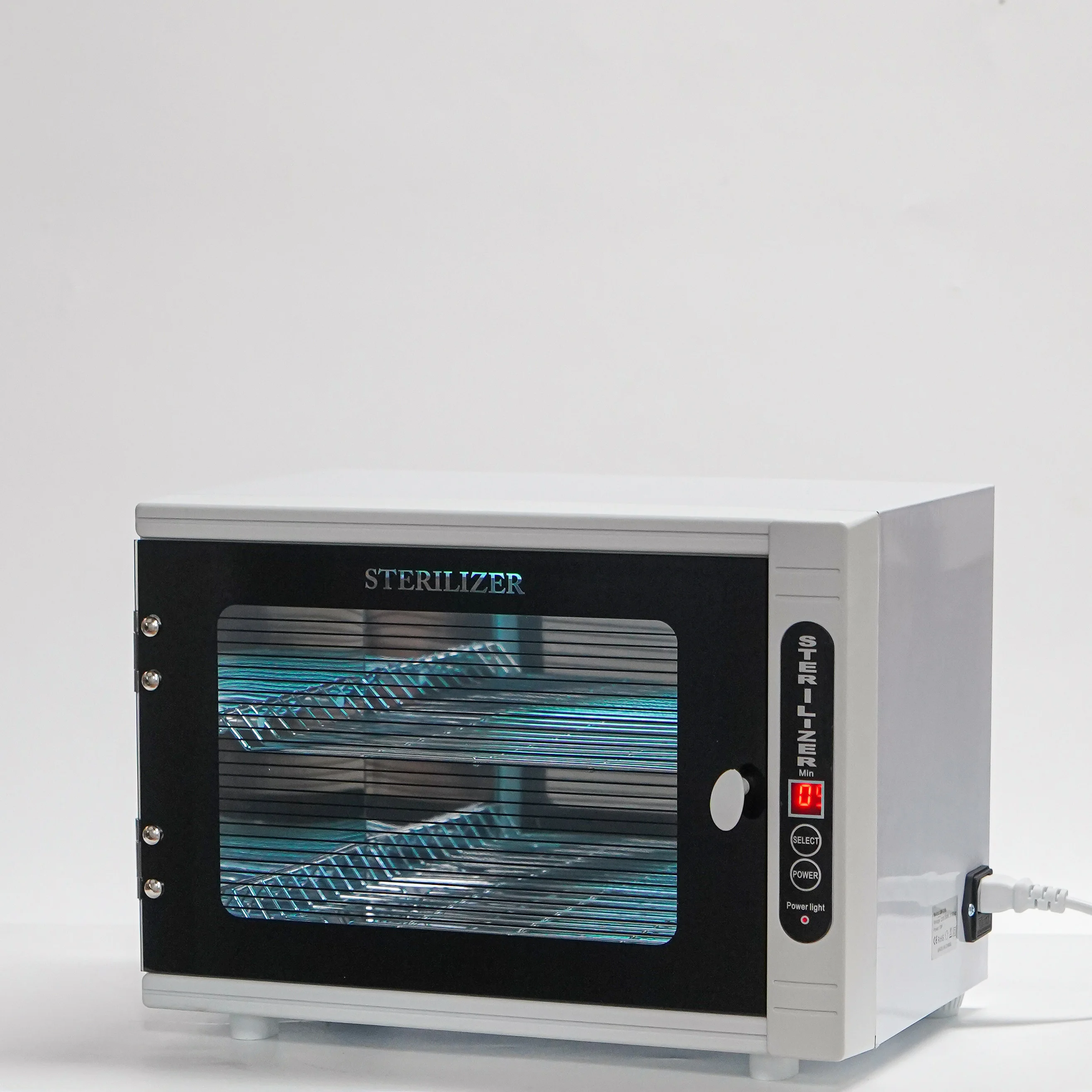 Stainless Steel Beauty Salon Disinfection Cabinet Tool Sterilizer & Storage Box for Personal Care & Instruments