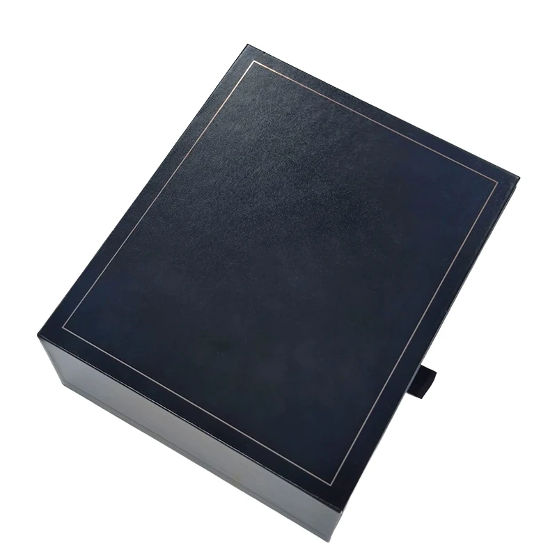 Custom Logo Luxury Electric Power Bank Black Sliding Rigid Drawer Cardboard Paper Gift Packaging Box With Eva Foam Insert