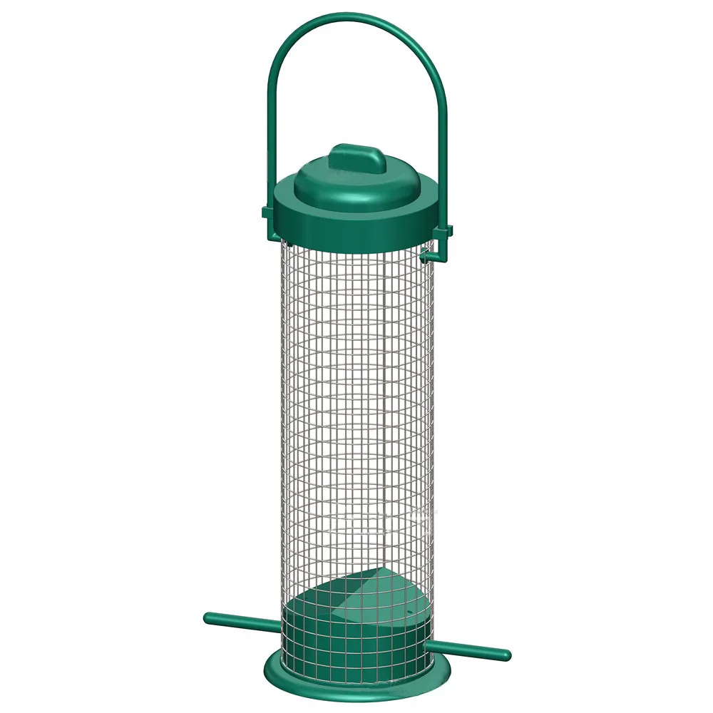 LM0007B Outdoor iron mesh bird feeder Suspended automatic bird feeder Metal bird tools Outdoor animal products