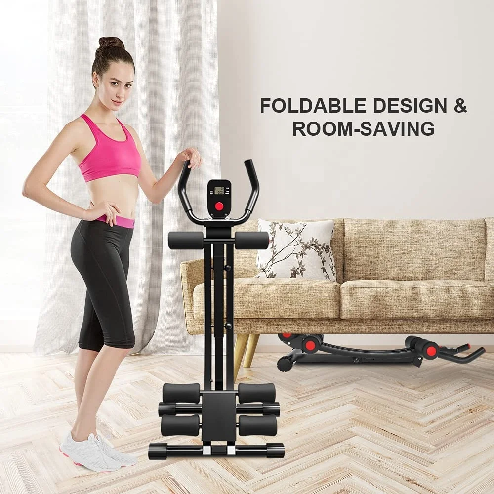 DDS 6503 abdominal Machine abs Workout Equipment for Home Gym Height Adjustable abdominal Trainer Foldable Fitness Equipment