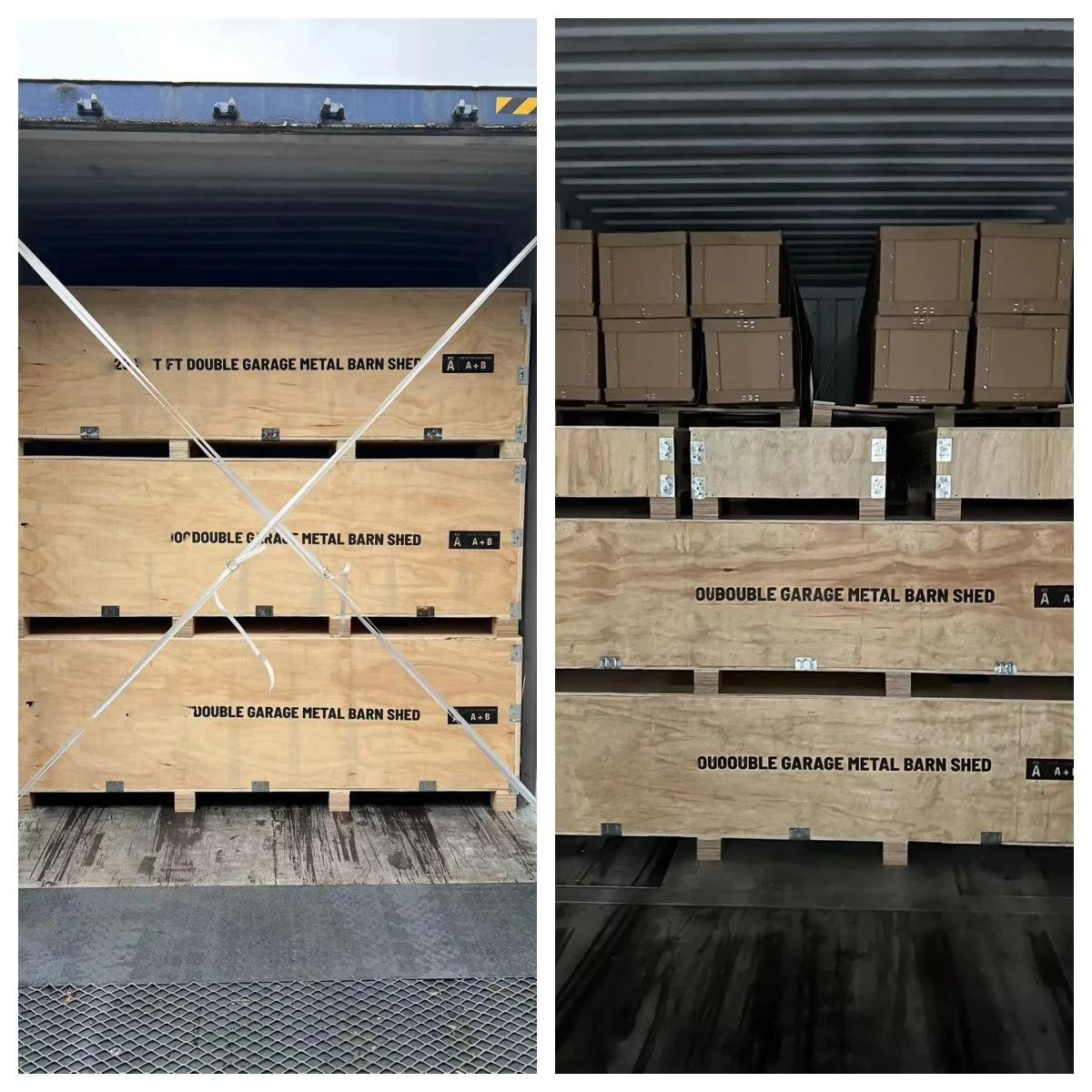 CG2533-H305 Factory wholesale 25*33 ft Double car garage Metal garden storage shed  warehouse for sale