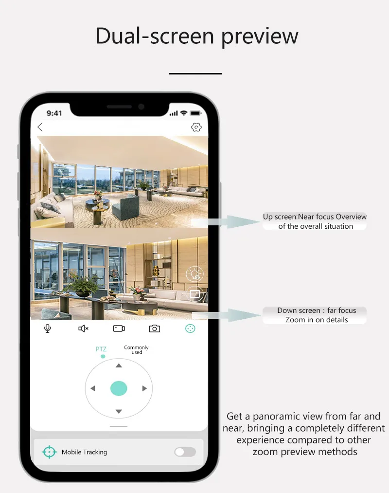 Icsee Mini Camera E27 Bulb 1080P Indoor Panoramic Human Detection Two-Way Audio Wireless Bluetooth Network Sd Nvr Cloud Storage