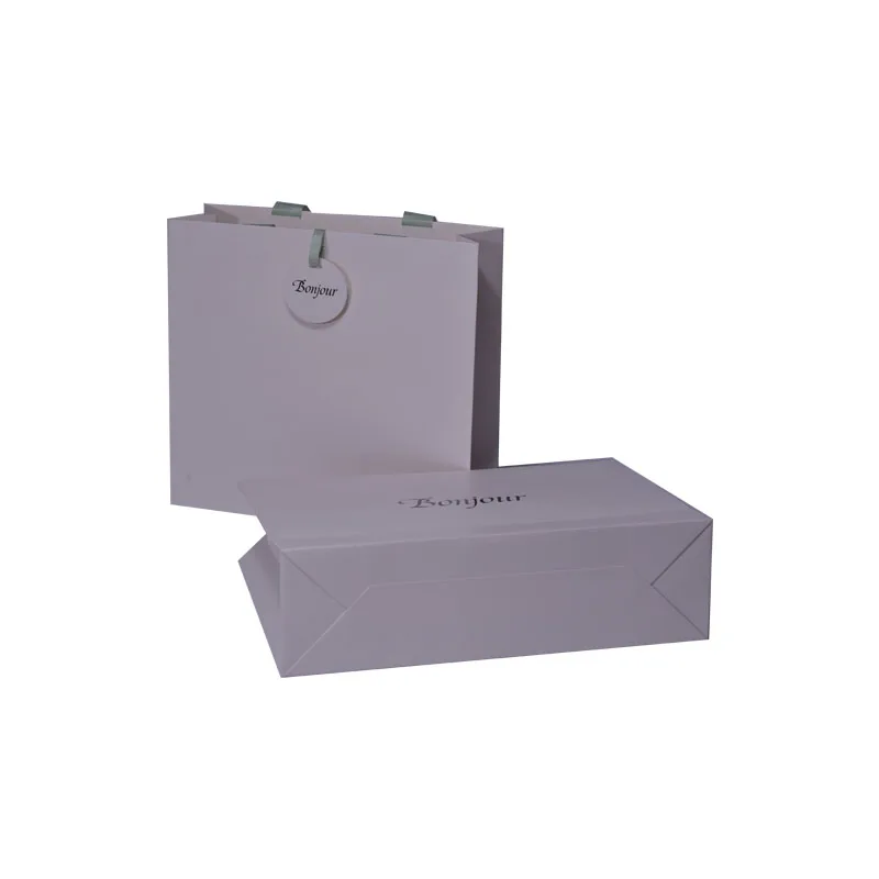 Paper Bag Custom Printed Logo Shopping Paper Bags Clothing Cardboard Packaging Gift Kraft Carrier Bag