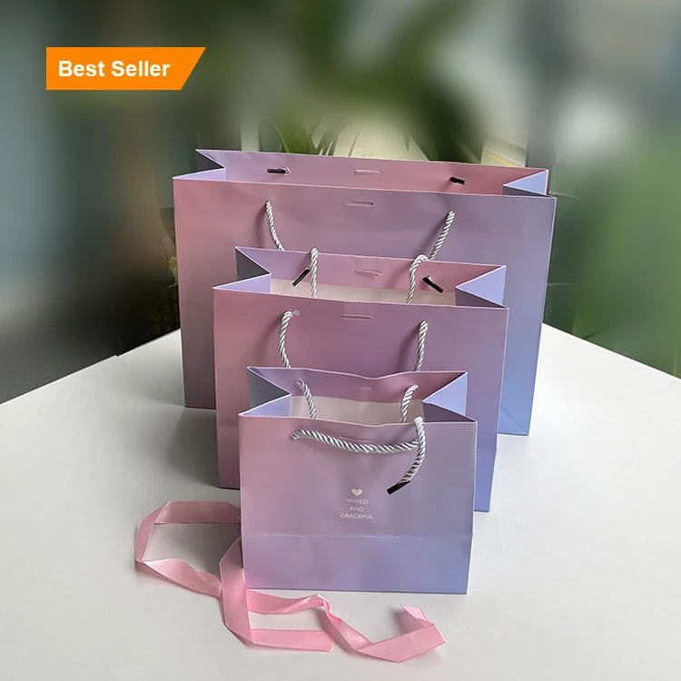 Factory standard good price luxury paper bag packaging hot foil luxury paper gift packaging clothes bag