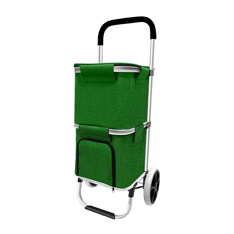 Chinese Shopping Platform Factory Direct Sales Folding Shopping Trolley Shopping Trolley Bag Supermarket Trolley