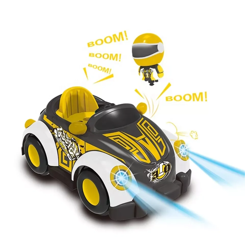 Qilong Top Selling Remote Control Ejector Vehicles Toys Mini Rc Bumper Cars Battle Against Radio Control Catapult Car Toy