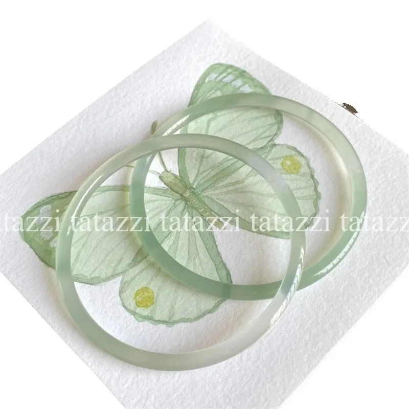 Glass Imitation Jade Bracelet Wholesale Thin Bracelet Jingle Jingle Bracelet Han Chinese Clothing Accessories Bracelet