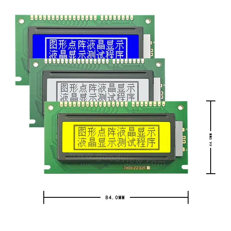 Factory direct sales122x32 Chinese display 12232F lcd modules st7920 drive FSTN  3.3V monochrome display lcd modules