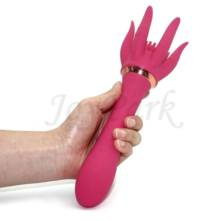 JoyPark Octopus 10 Modes G-spot Massage Women Massager Scalp Stress Relax Soft Finger Gripper Claw Electronic Dildo Vibrator