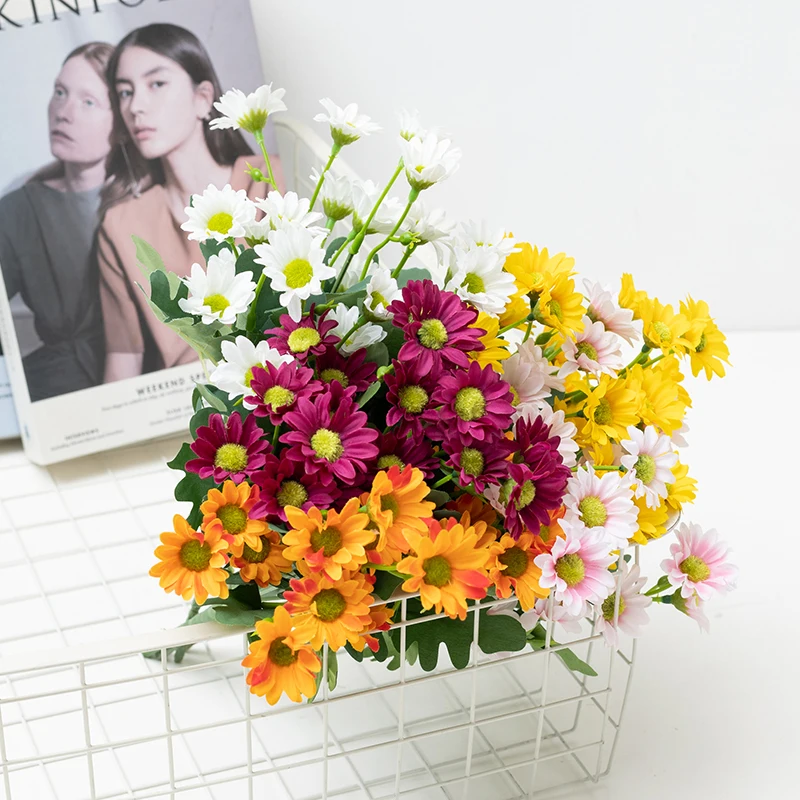 2022 new products Spring wild chrysanthemum Home yard decoration with small daisies bouquet artificial flower
