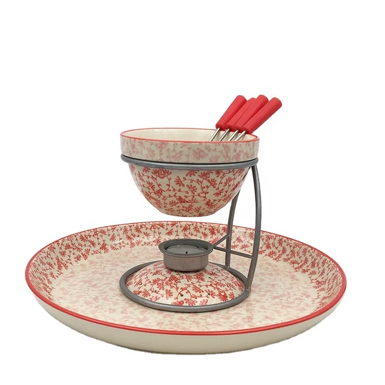 
Unique handmade ceramic chocolate melting pot 