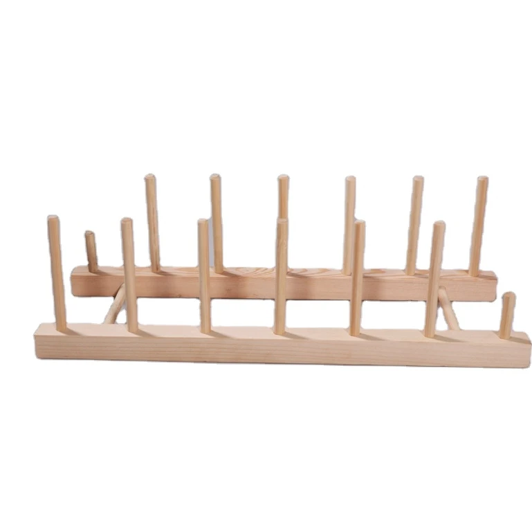 EASTOMMY Wooden Material Drain Cup Holder, Drying Rack Stand