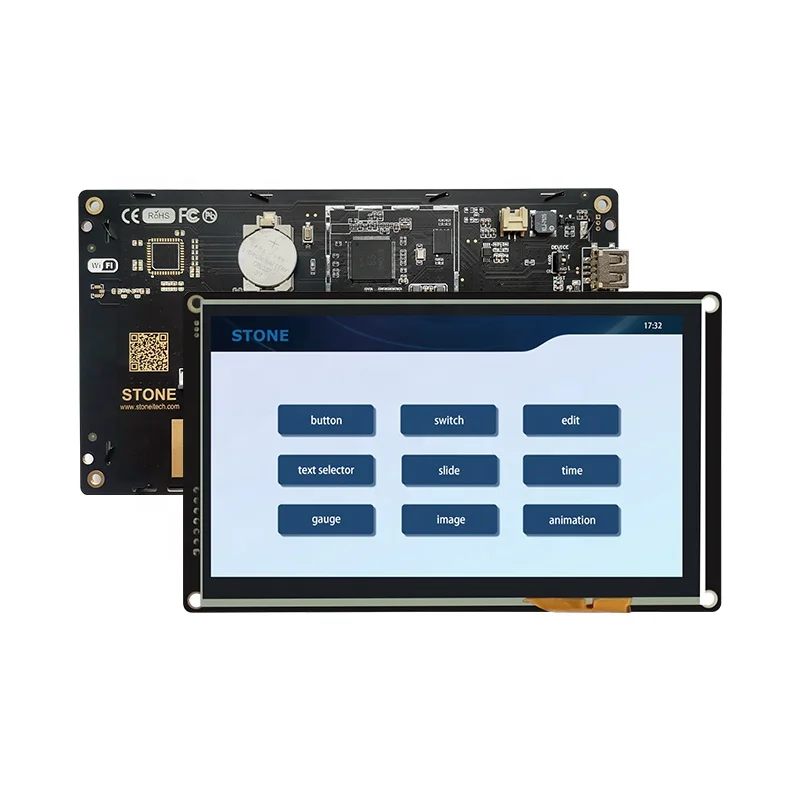 STONE 4.3 5 7 10.1 10.4 12.1 15.1 Inch Industrial Type Cortex A8 1Ghz RS232/RS422/RS485/TTL 256MB Memory TFT LCD Display Module