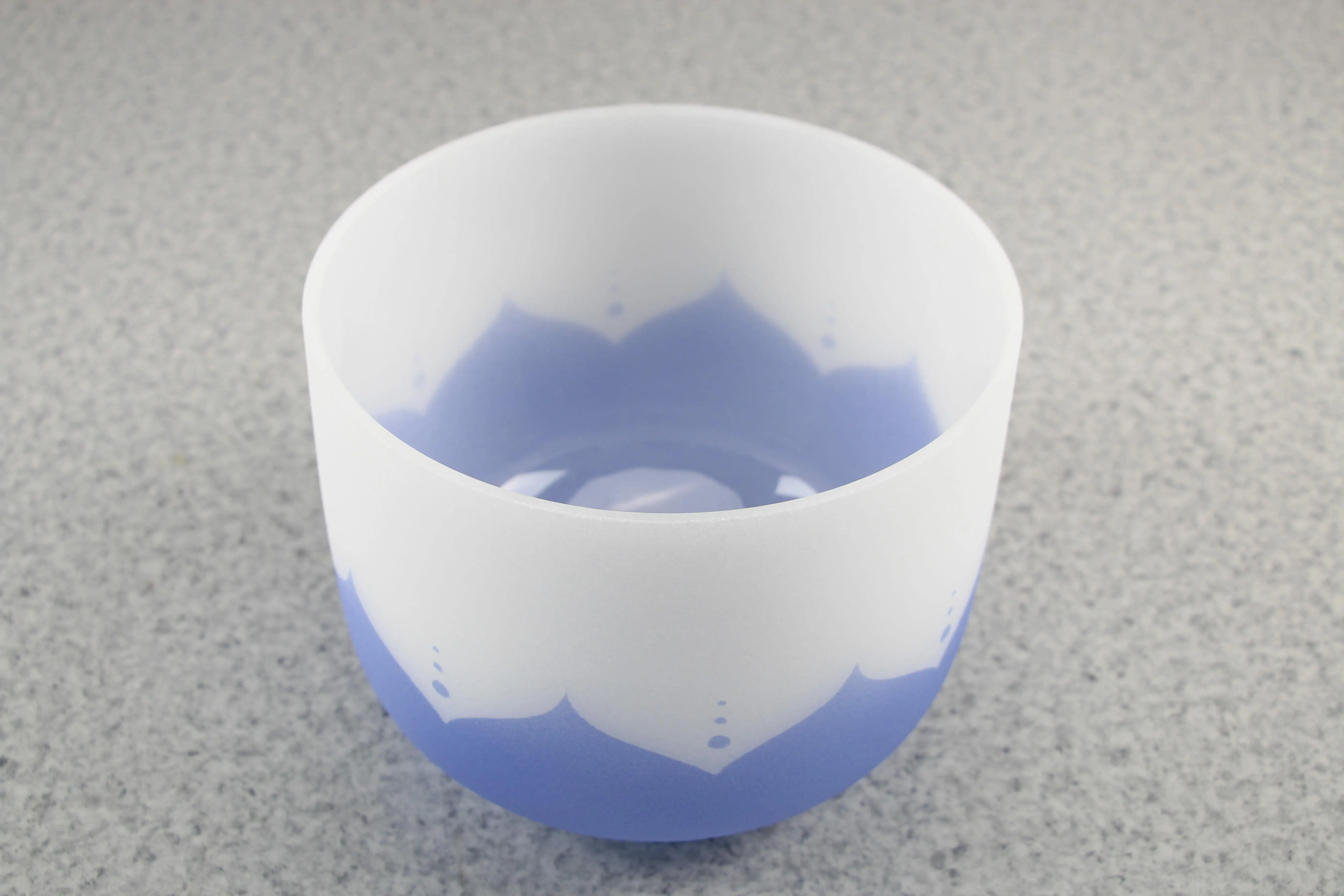 8 Inch 440Hz/432Hz Violet Lotus Crystal Craft Crystal Singing Sound healing factory wholesale Crystal Singing Bowl