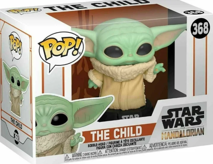 
POP Baby Yoda Keychain New Movie Figure Toys Model Collection Doll 368 Viny Toys 03KC216 