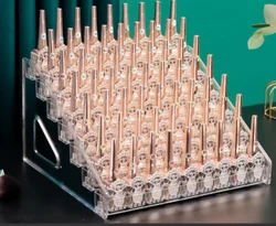 Красота от лучшего производителя акриловый изготовленный на заказ Съемная акриловый лак для ногтей стеллаж краски организатор ювелирные изделия дисплей хранение стойки стеллажи для выставки товаров