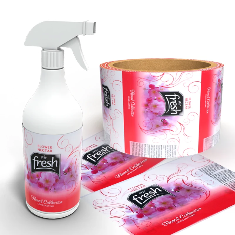 Minfly Digital Printing Custom Packaging Cosmetic PET PVC Heat Shrink Sleeve Label Bottle Cans Beverage Shrink Label