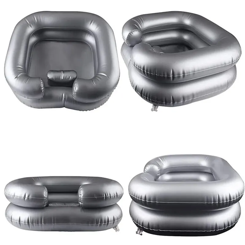High quality PVC Inflatable hot sale shampoo basin inflatable custom hair wash basin for the old the patient and the disabled