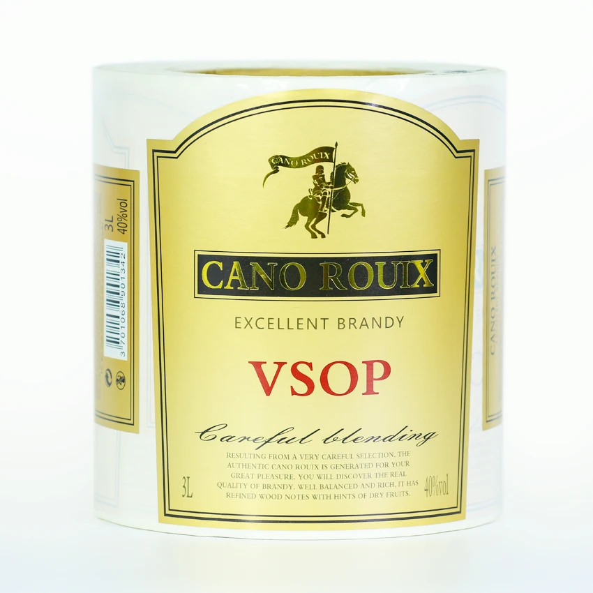 Customized Roll Label Product Printing Pack Logo Custom sticker wine sticker