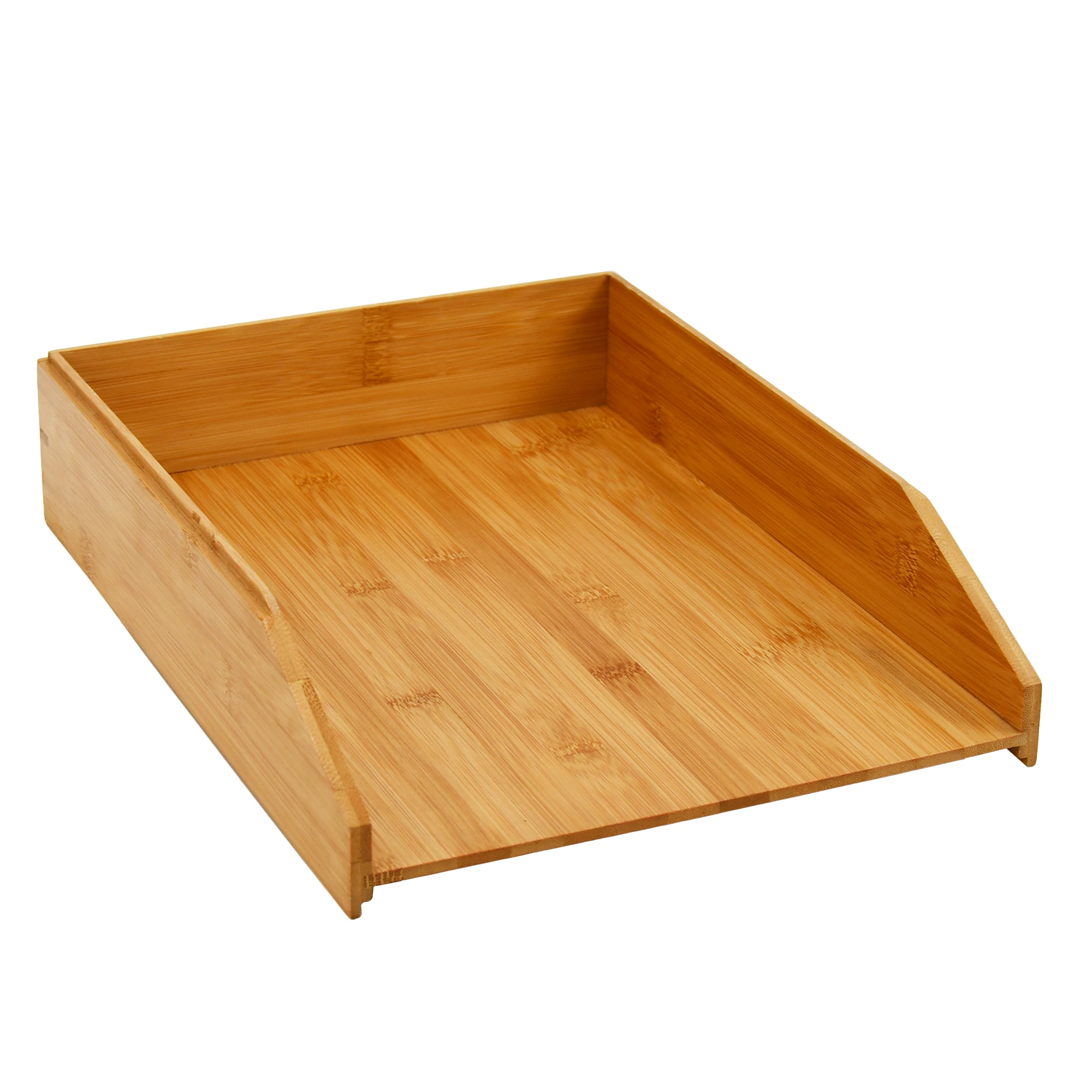 Simple Design Realspace Wooden Desktop Magazine File Holder Organizer Desk Document Rack Paper Tray for Office/Home/School