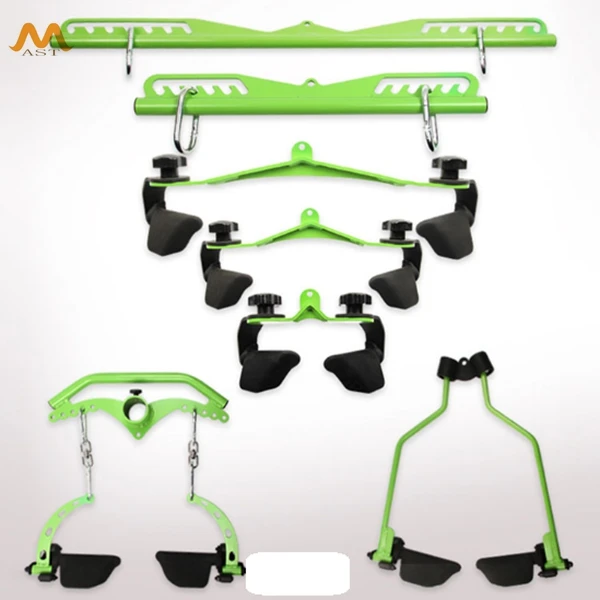 Lat Pull Down Bar Home Biceps Triceps Back Blaster High Low Pull down Handle Grip Trainer Gym Strength Workout Fitness Equipment