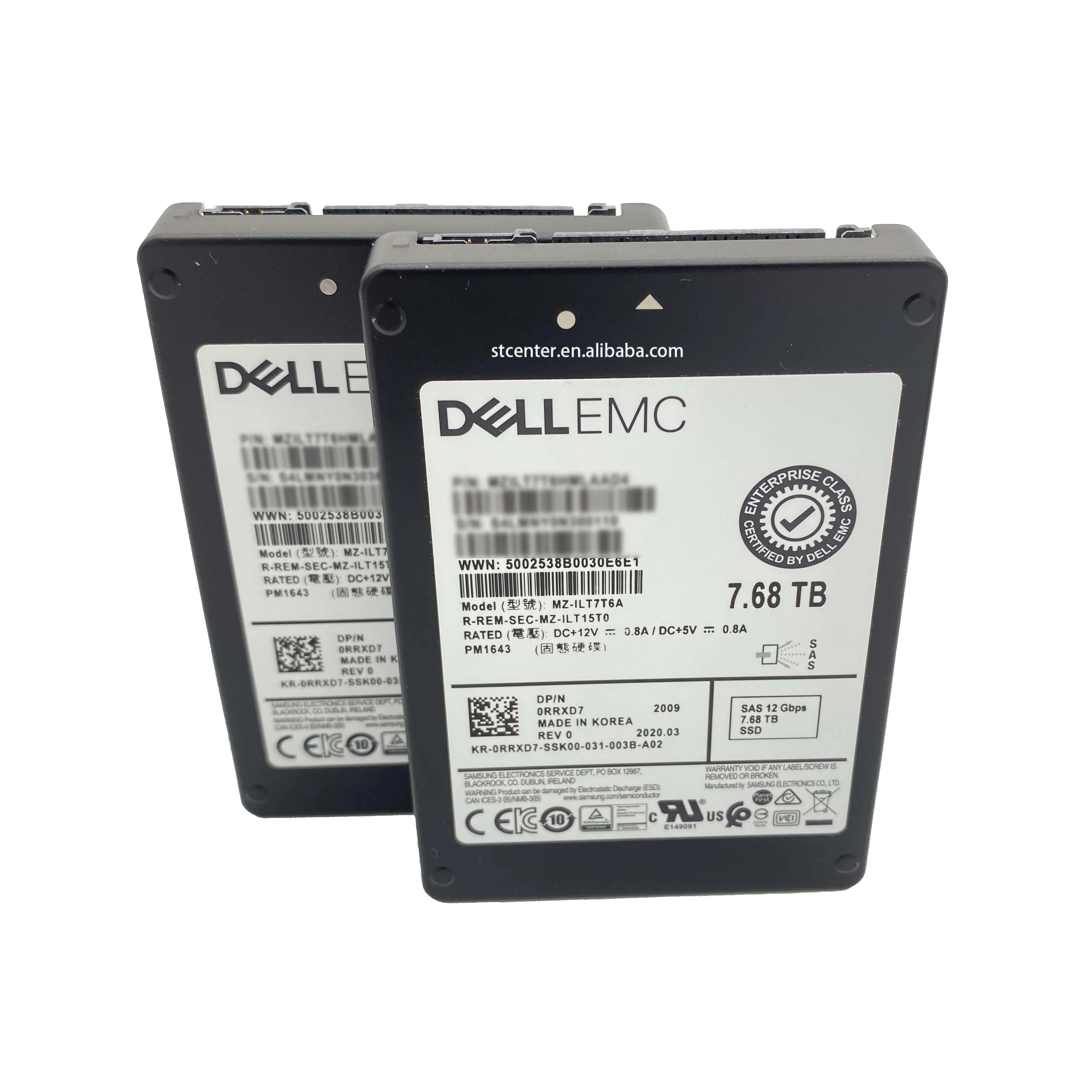 100% brand new original Dell ssd sas hard disk 15.36T 7.68tb server ssd