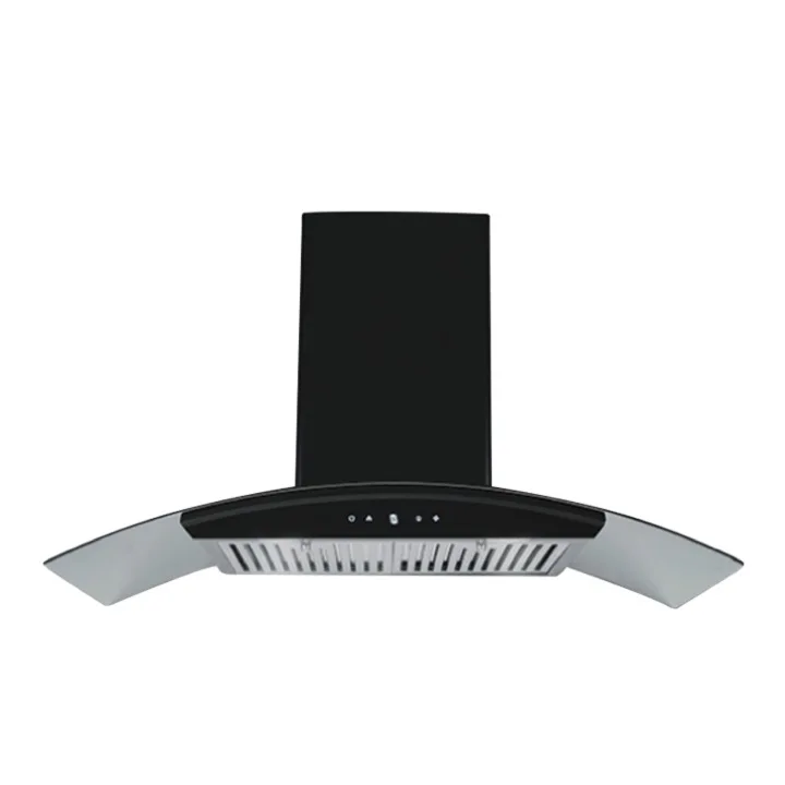 Curved 60 cm Auto Clean Wall Mounted Chimney range hood for kitchen use customised