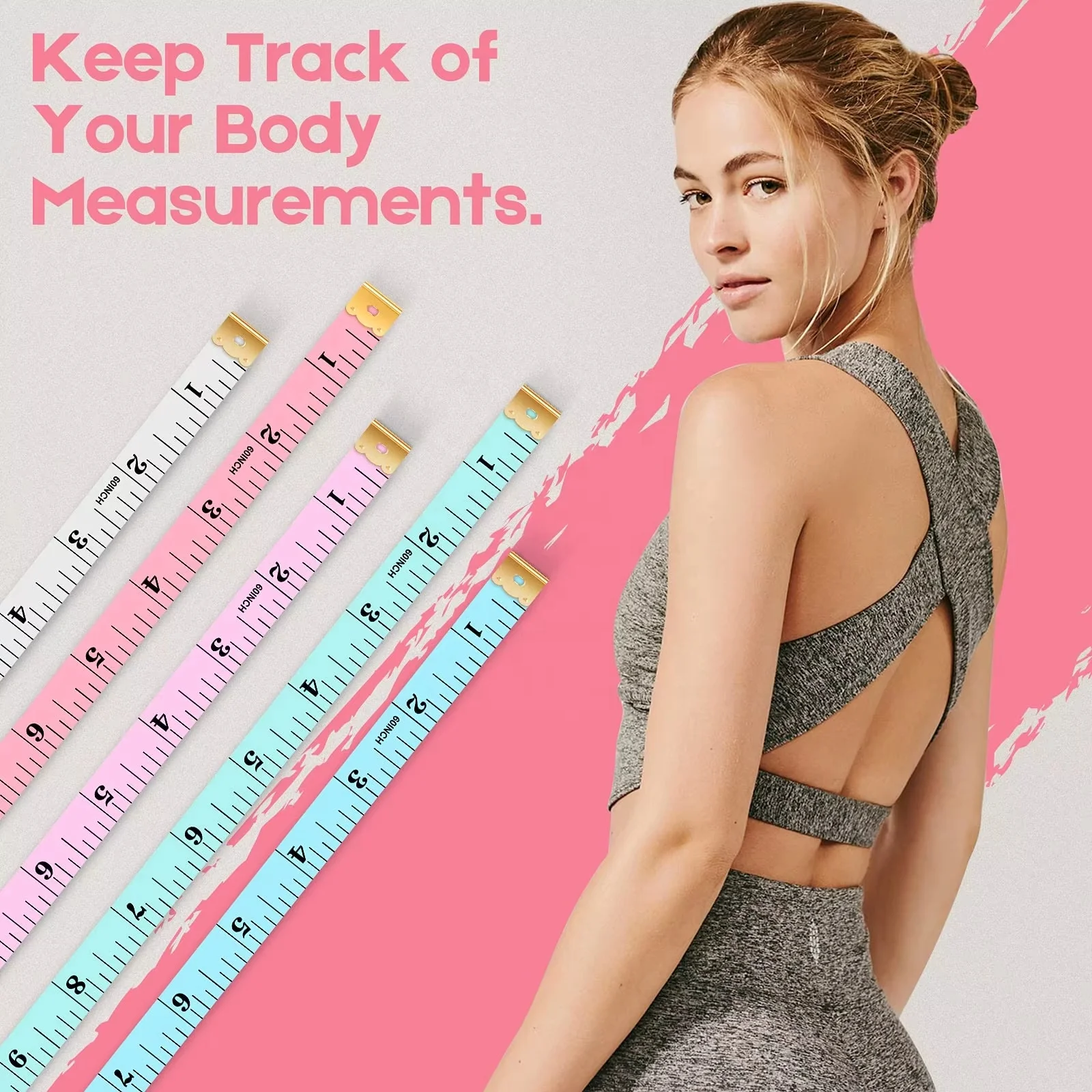Durable Soft 1.5 Meter 300 CM Sewing Tailor Tape Body Measuring Measure Ruler Dressmaking PVC Plastic High Quality