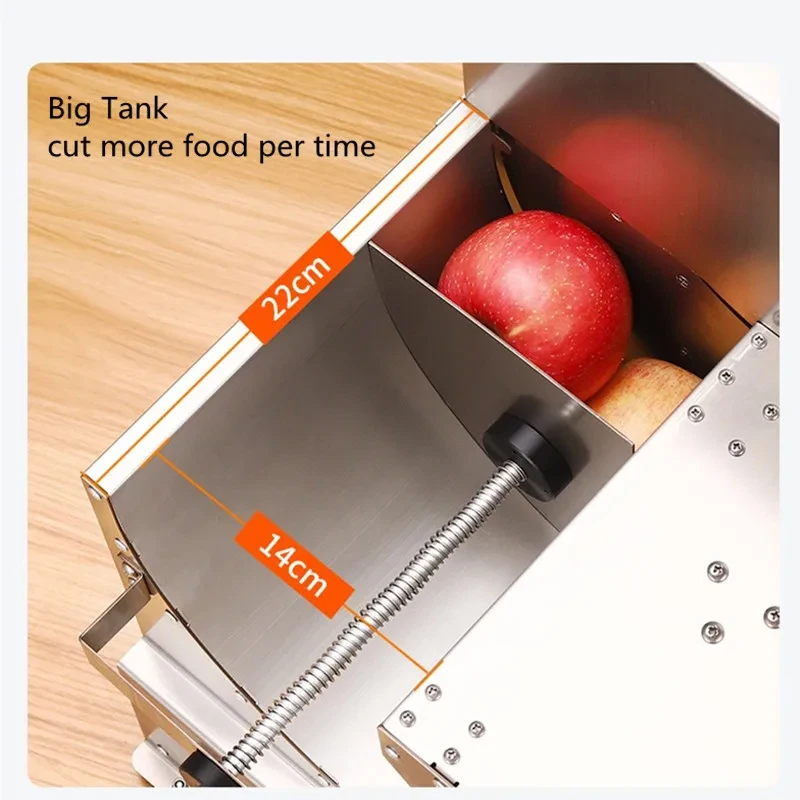 Electric potato automatic fruit and vegetable cutting garlic slice lemon potato chip slicer Commercial Slicer machine