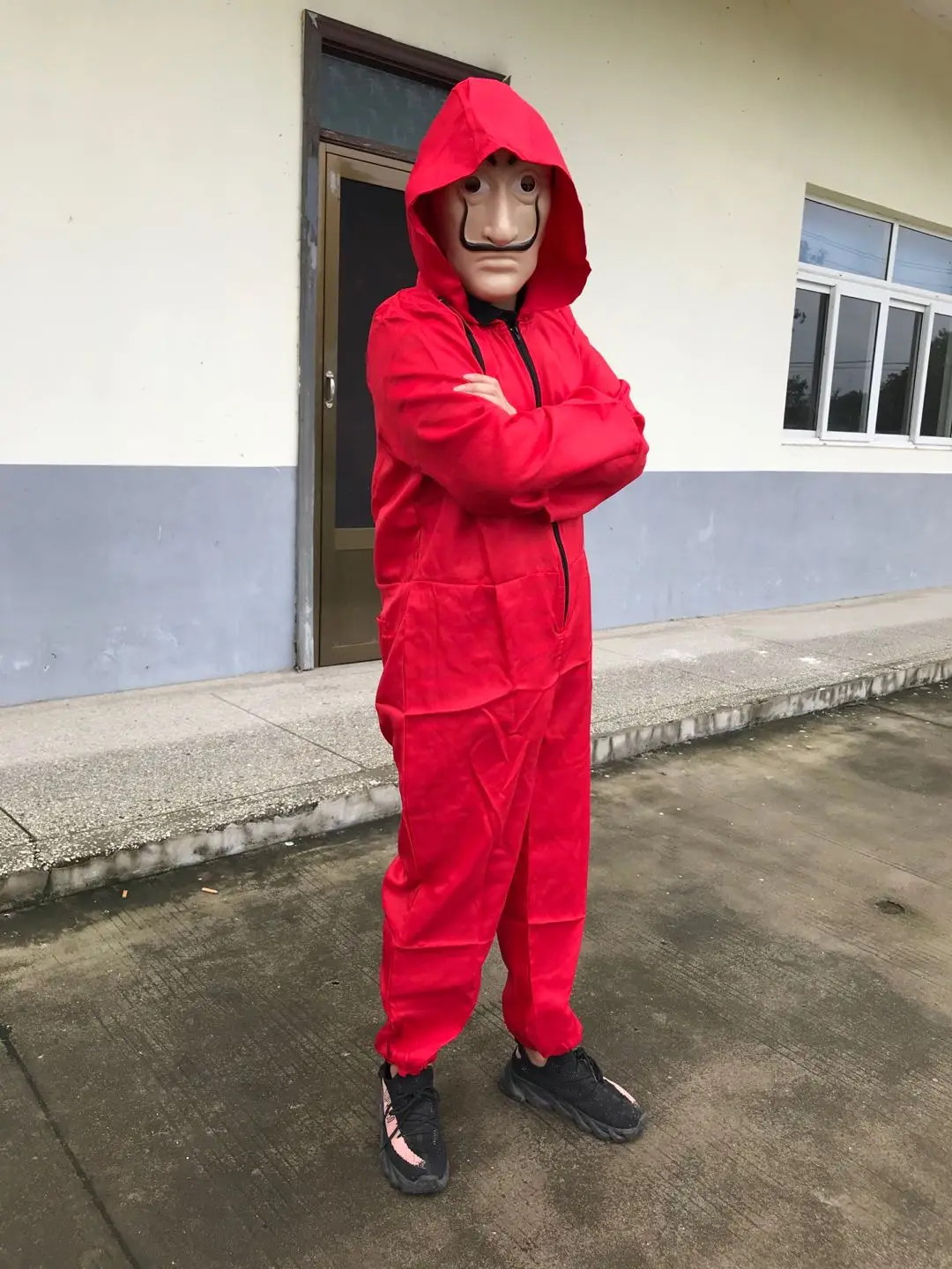 Маска бумажная для мужчин и женщин, бумажный дом, бумажный дом, грабитель дали, карнавал на Хэллоуин, Рождество, дали