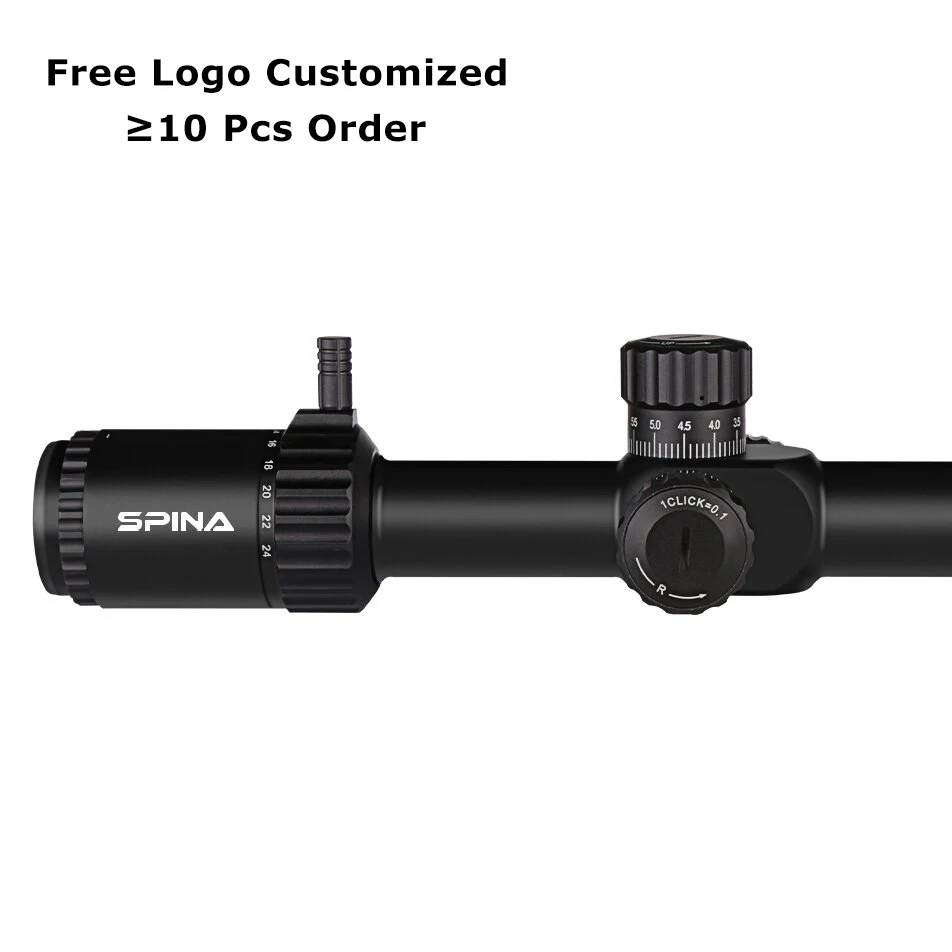6-24x50 FFP IR OEM ODM Zero Stop Fully Multi-Coated Shockproof Waterproof Hunting Optical Scope Sight
