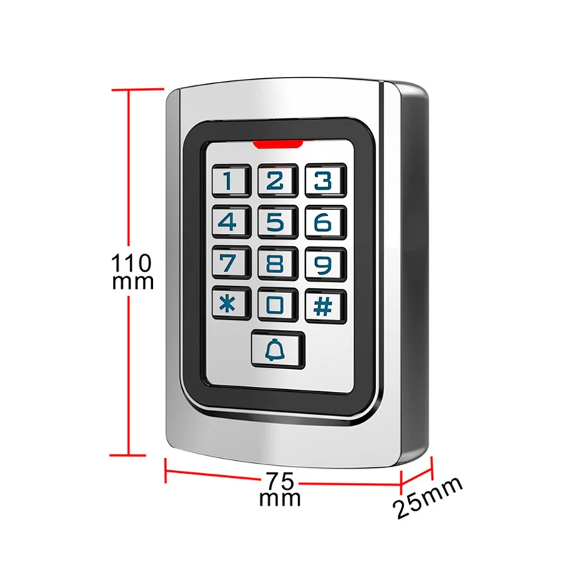 New Waterproof WiFi Tuya App Smart Door Lock RFID Card Access Controller K10 Metal Keypad Standalone Door Access Control System